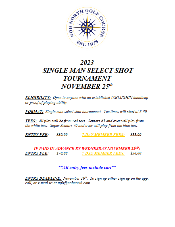 2022 Single Man Select Shot